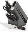 ninja k32012 foodi neverdull premium 12-piece knife set with built-in sharpener, german stainless steel knives in black block logo