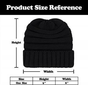 img 1 attached to Warm Winter Beanies & Hats For Men & Women - Slouchy, Knit, Cuffed Styles!