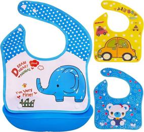 img 4 attached to Baby Bibs Silicone Food Catcher Feeding at Bibs & Burp Cloths