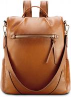 stylish and secure: kattee leather anti-theft backpack purse for women travelers logo