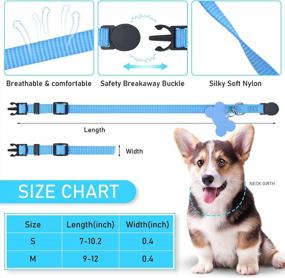 img 3 attached to 12-Pack GAMUDA Puppy Collars ID Tags - Super Soft, Adjustable & Breakaway - Plain And Identification W/ 2 Record Keeping Charts!