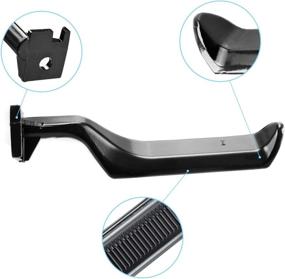 img 3 attached to 2Pcs Black Front Left Driver and Passenger Side Interior Metal Door Handles, Compatible with 1987-1996 Ford Bronco F150 F250 F350 F53 F59 F800, Replaces E7TZ-1522601-A E7TZ-1522600-A 77177 77178