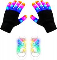 led gloves and shoelaces stocking stuffers for kids ages 3-12 - cool toys christmas gifts ideas. logo