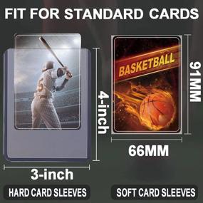 img 3 attached to 40-Count TopLoaders Card Sleeves For Trading Cards, Baseball Card Holders Protectors Hard Plastic Top Loaders Fit MTG, Yugioh, Sports Cards
