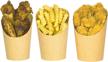50 pcs disposable hara huri charcuterie cups with french fry holder - 14 oz kraft paper cones and paper for elegant charcuterie displays, perfect for all occasions logo