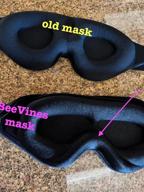 img 1 attached to BeeVines Adjustable Sleep Mask - For Men, Women, False Eyelash Extensions, Yoga & Travel (Black & Pink) review by Don Barbee