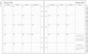 img 3 attached to 2023 Monthly Planner Refill Folio Size, January 2023 To December 2023, Two Pages Per Month, 8-1/2" X 11", Size 5