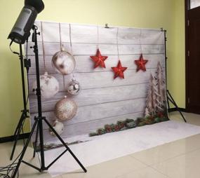 img 1 attached to Capture The Joy Of Christmas With HUAYI Home Photography Backdrops: 8X8Ft XT-4338