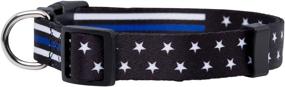 img 3 attached to 🐾 Thin Blue Line Dog Collar - Stars (Small): Stylish & Durable Collar for Police Dog Breeds by Native Pup