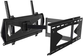 img 1 attached to 📺 Monoprice Full-Motion Articulating TV Wall Mount Bracket - Strong, Versatile & UL Certified: Ideal for 32in to 55in TVs, Max Weight 99lbs, Extends 3.0in to 21.6in, VESA Up to 400x400, Rotates, with Security Brackets for Concrete & Brick