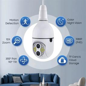 img 2 attached to EVERSECUr Dome Cameras With Two-Way Audio, Motion Detection, Night Vision, Remote Viewing, App Control, Support SD Card