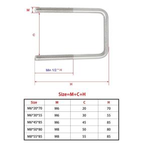 img 1 attached to Aopin Square Brackets Stainless Trailer