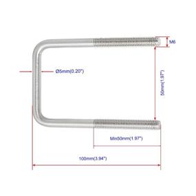 img 3 attached to Aopin Square Brackets Stainless Trailer