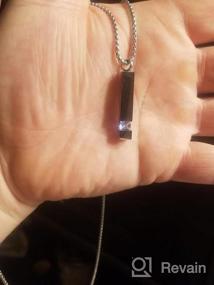 img 5 attached to Keep Memories Close: Элегантный комплект ожерелья MILACOLATO'S из двух частей с подвеской в ​​виде урны для кремации