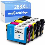 🖨️ mycartridge remanufactured ink cartridge - epson 288xl 288 xl, 5-pack - compatible with xp-440 xp-446 xp-330 xp-340 xp-430 xp-434 printer logo