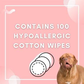 img 2 attached to 🐶 Premium Wrinkle Care Set for Bulldogs, French Bulldogs, and Pugs – Clean, Soothe & Prevent Wrinkles, Stains, Itch - Wrinkle Wipes + Wrinkle Balm, 100 Soft Cotton Pads