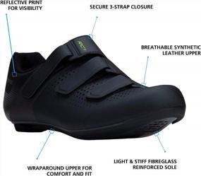 img 2 attached to 👟 SHIMANO SH RC100 Велосипедные мужские кроссовки в черном цвете