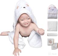 srilier 5 piece washcloths absorbent hypoallergenic baby care logo