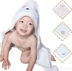 img 2 attached to SRILIER 5 Piece Washcloths Absorbent Hypoallergenic Baby Care