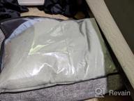 img 1 attached to 📦 Organize and Store with Onlyeasy Foldable Underbed Bags - 2 Pack Linen-Like Black Storage Bags with Clear Window, 4 Handles, and Zipper Closure, Perfect for Blankets, Clothes, and Comforters, 100x50x15cm, MXAUBBP2 review by Sean Franklin