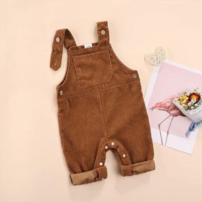 img 3 attached to Cute & Comfy Corduroy Overalls For Toddler Girls And Boys - Shop The Kuriozud Collection Now!