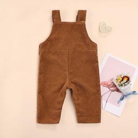 img 2 attached to Cute & Comfy Corduroy Overalls For Toddler Girls And Boys - Shop The Kuriozud Collection Now!