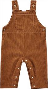 img 4 attached to Cute & Comfy Corduroy Overalls For Toddler Girls And Boys - Shop The Kuriozud Collection Now!