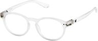 👓 bunny eyez harriet reading glasses: adjustable & reversible frame, stylish & contemporary design logo