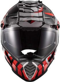 img 2 attached to Large LS2 Blaze Xtreme Adventure Helmet in Red, Black, and White