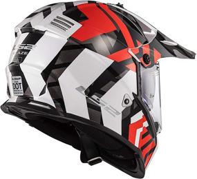 img 1 attached to Large LS2 Blaze Xtreme Adventure Helmet in Red, Black, and White