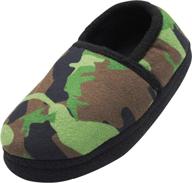 👟 norty youth sports fleece slippers - boys' shoes slippers (size 4 us big kid) логотип