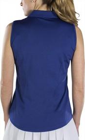 img 1 attached to Jacquard Sleeveless Polo Shirt For Women By Jofit: Stylish And Comfortable Performance Wear
