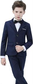 img 1 attached to 👔 Yavakoor Wedding Boys' Clothing - Formal Tuxedo Suit & Sport Coats