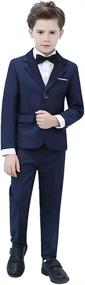 img 4 attached to 👔 Yavakoor Wedding Boys' Clothing - Formal Tuxedo Suit & Sport Coats