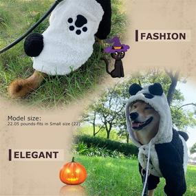 img 3 attached to 🐼 Stylish Dog Hoodie Pet Clothes Sweater: Tiger & Panda Design, Lightweight Sweatshirts for Small, Medium, & Large Dogs – Perfect Dog Costume for Christmas (Panda, X-Large)