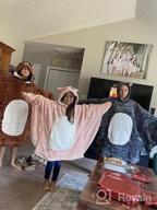 img 1 attached to Unisex Plush Sherpa Animal Hoodie Blanket Sweatshirt With Pocket For Adults, Kids, And Families By NEWCOSPLAY - Stay Cozy And Fashionable review by Amy Silakos
