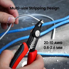 img 1 attached to KAIWEETS Wire Cutters 5-Inch Flush Pliers With Supplementary Stripping, Cutting Pliers, Handy And Slim Diagonal Cutters, Sharp Snip