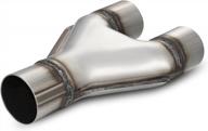 universal stainless steel exhaust y pipe - 2.25" single to dual adapter, 10" overall length, 2 1/4" y-pipe diameter, weld-on for better engine performance by autosaver88 logo