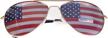 2-in-1 patriotism and style: goson's american flag mirror sunglasses logo