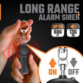 img 3 attached to WETEN Safety Siren: Personal Protection For Women - 2 Pack Self Defense W/ Flashlight & 130DB Loud Alarm