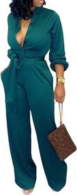 img 3 attached to 👗 SeNight Jumpsuit with Sparkly Pockets - 1ABlack - Women's Clothing: Jumpsuits, Rompers & Overalls