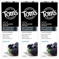 experience the refreshing power of toms maine activated toothpaste with peppermint flavor logo