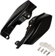 🏍️ benlari gloss black mid-frame air deflectors heat shields for harley davidson touring street glide road glide electra glide road king ultra limited tri glide cvo - 2009-2022 compatible логотип