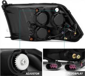 img 2 attached to LUXX Series 5Th Gen (G2 Style) LED Projector Headlights For 2009-2018 Ram 1500, 2010-2018 Ram 2500/3500 - AlphaRex 880560 Alpha Black