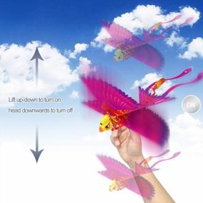 img 3 attached to Fly High with HANVON Go Go Bird Flying Toy - мини-вертолет на радиоуправлении для детей