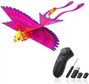 img 4 attached to Fly High With HANVON Go Go Bird Flying Toy - Mini RC Helicopter For Kids