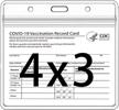 stay organized and protected: waterproof covid vaccine card holder - 3 pack logo