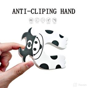 img 2 attached to Goiio 10-Piece Finger Pinch Guard Set - Cartoon Animal Door Stopper Soft Foam Cushion Baby Finger Protection