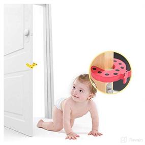 img 3 attached to Goiio 10-Piece Finger Pinch Guard Set - Cartoon Animal Door Stopper Soft Foam Cushion Baby Finger Protection