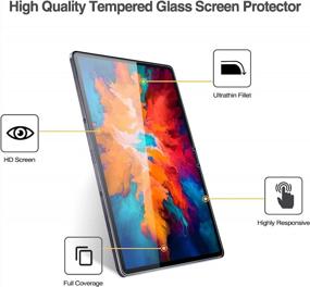 img 3 attached to 📱 [2 шт.] Защитное стекло для экрана ProCase Lenovo Tab P11 Pro 11.5 дюймов 2020 года, защитная пленка для экрана для планшета Lenovo Tab P11 Pro 11.5 дюйма 2020 года (TB-J706F / TB-J706L)